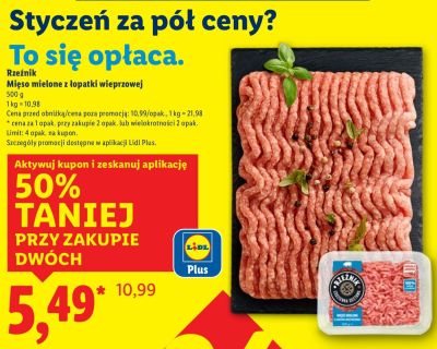 Mięso mielone z łopatki wieprzowej Rzeźnik promocja