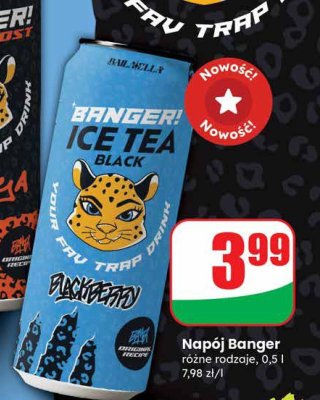 Napój Banger różne rodzaje, 0,5 l promocja w Dino