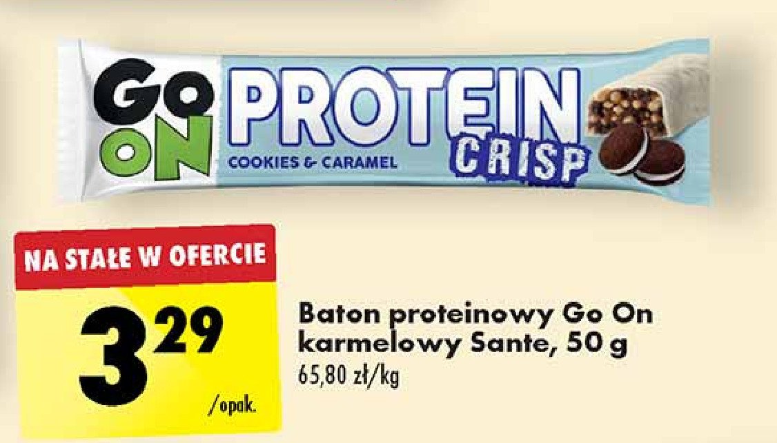 Baton crisp Sante go on! protein promocja