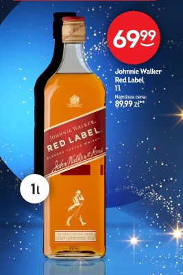 Whisky Johnnie Walker Red Label 1l promocja w Żabka