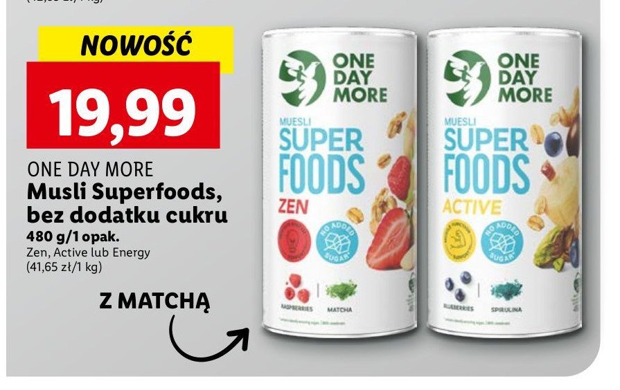 Musli superfoods energy One day more promocja