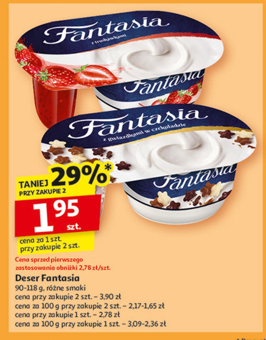 Jogurt z gwiazdkami w czekoladzie Danone fantasia promocja