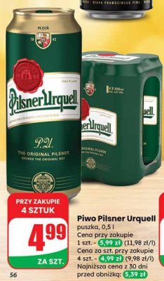 Piwo promocja w Dino