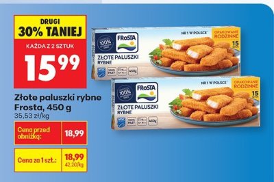Złote paluszki rybne 450 g promocja w Biedronka