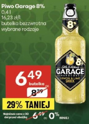 Piwo Piwo Garage 8% promocja w Delikatesy Centrum