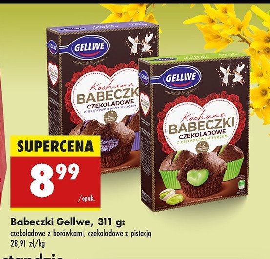 Kochane babeczki czekoladowe z bor贸wkami Gellwe promocja