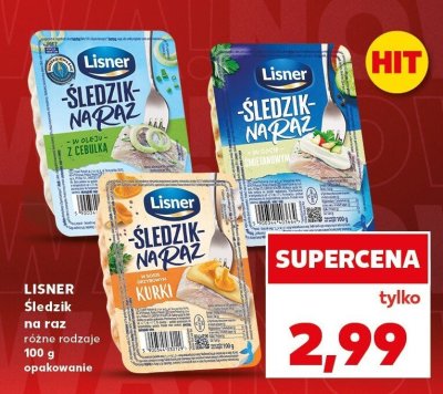 Śledzik na raz, różne rodzaje promocja w Kaufland