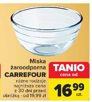 Miska żaroodporna Carrefour promocja w Carrefour Market