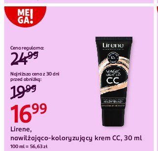 Nawil偶aj膮cy krem koloryzuj膮cy LIRENE MAGIC MAKE-UP promocja