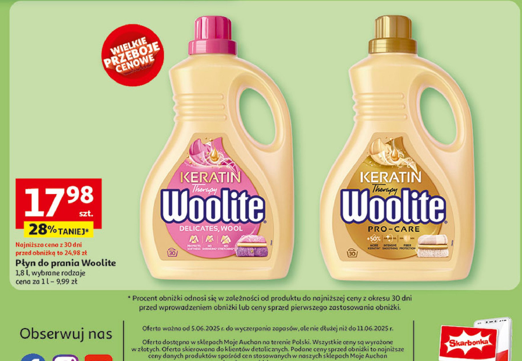 Płyn do prania Woolite delicate & wool promocja