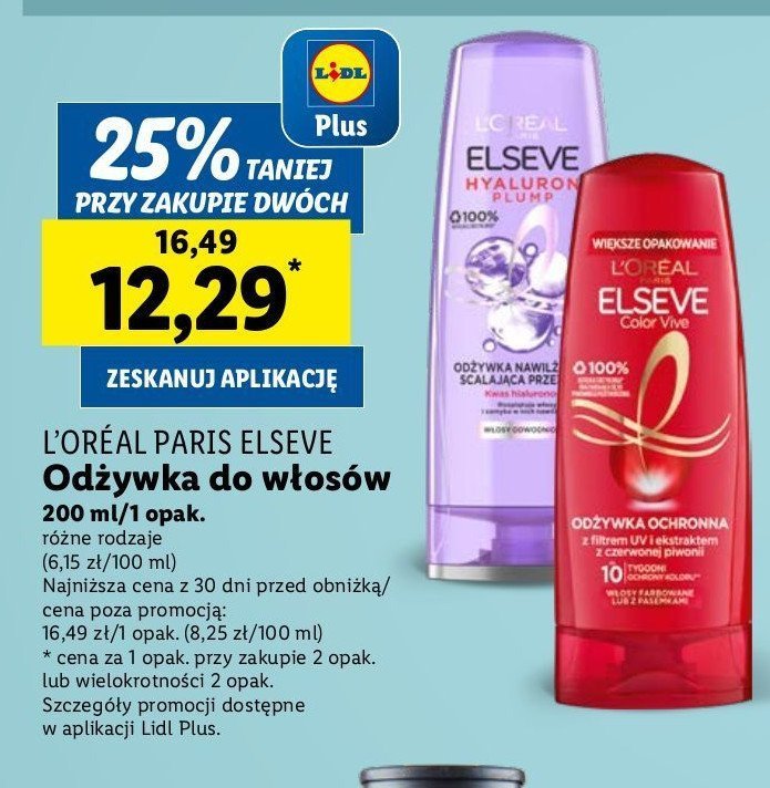 Odżywka do włosów Elseve promocja