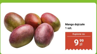 Mango dojrzałe 1 szt. promocja w Biedronka