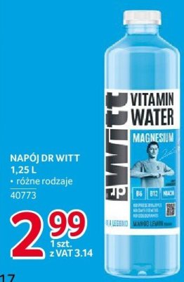 Napój Dr Witt Vitamin Water różne rodzaje promocja w Selgros