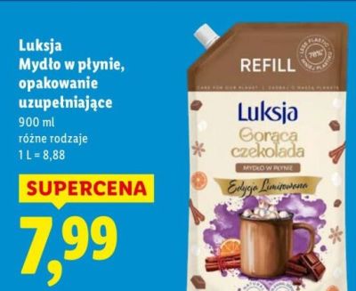 Mydło w płynie, opakowanie uzupełniające promocja w Lidl
