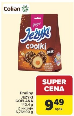 Praliny JEŻYKI GOPLANA 140,4 g 2 rodzaje promocja w Carrefour
