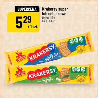 Krakersy cebulkowe Lorenz, 100g promocja w POLOmarket