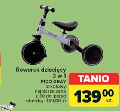 Rowerek 3w1 pico gray Kidwell promocja
