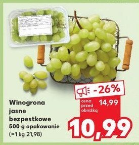 Winogrona jasne bezpestkowe promocja