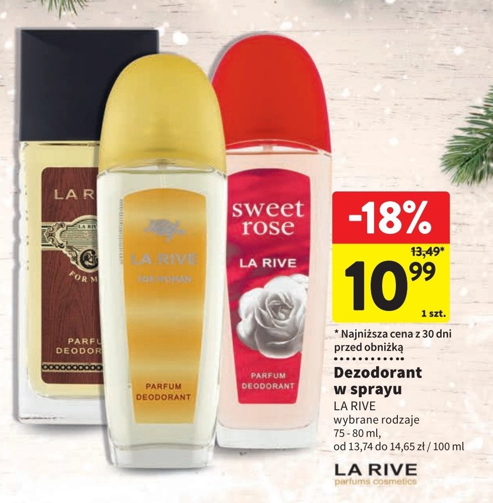 Dezodorant La rive for woman promocja