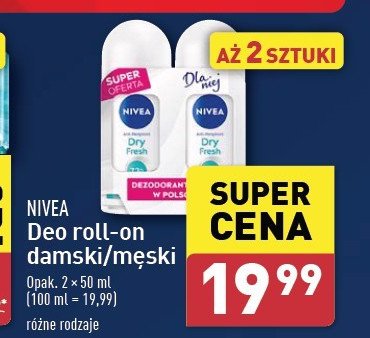 Dezodorant Nivea dry fresh promocja w Aldi