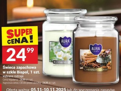 Świeca zapachowa w szkle Bispol, 1 szt. promocja w Twój Market