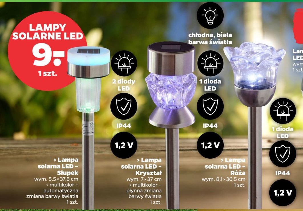 Lampa solarna kolorowy kryszta艂 promocja