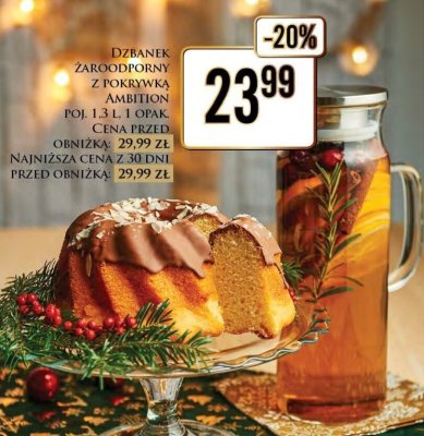 Dzbanek żaroodporny z pokrywką Ambition poj. 1,3 l promocja w Dino