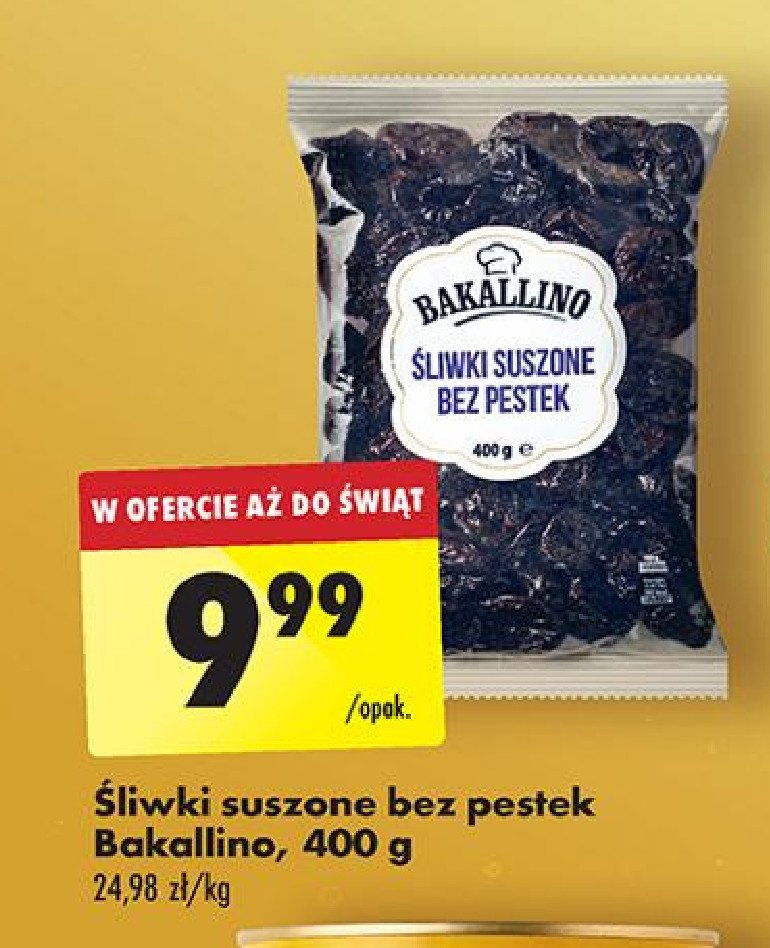 Śliwki suszone Bakallino promocja