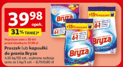 Proszek lub kapsułki do prania Bryza promocja w Auchan