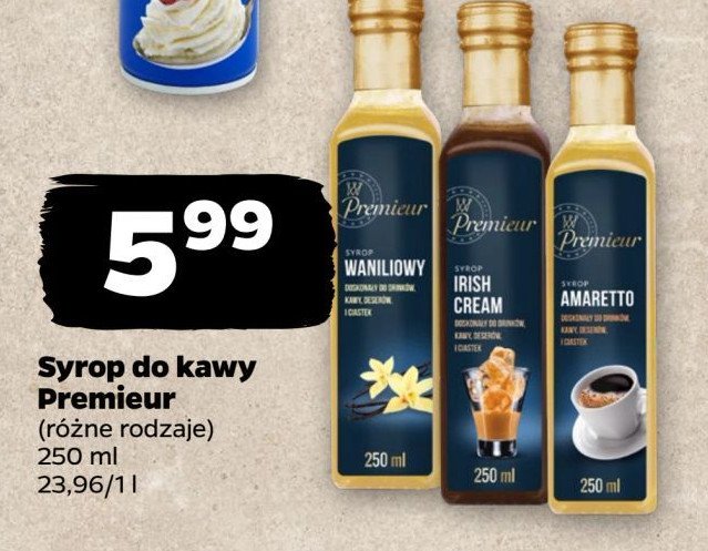 Syrop waniliowy Premieur promocja