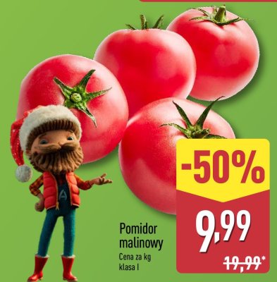 Pomidor malinowy karbowany promocja w Aldi