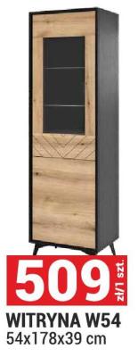 Witryna W54 54x178x39 cm promocja w Merkury Market