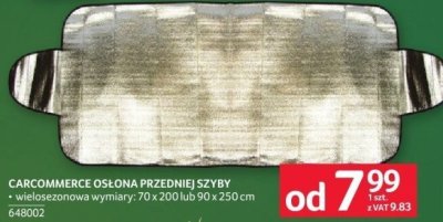 CARCOMMERCE osłona przedniej szyby promocja w Selgros