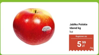 Jabłko Polskie Idared luz promocja w Biedronka