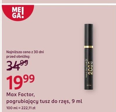 Tusz do rz臋s promocja w Rossmann