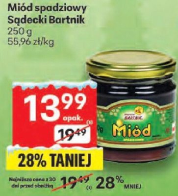 Miód spadziowy Sądecki Bartnik promocja w Delikatesy Centrum