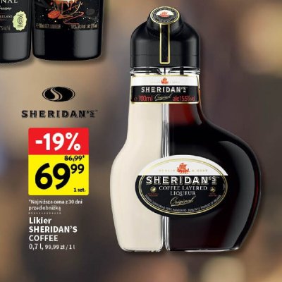 Likier SHERIDAN'S COFFEE promocja w Intermarche