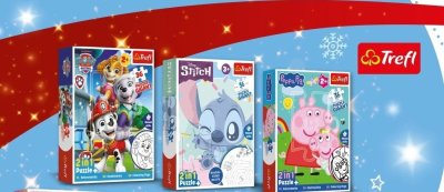 Puzzle gigant Trefl z kolorowanką Peppa Pig promocja w Biedronka