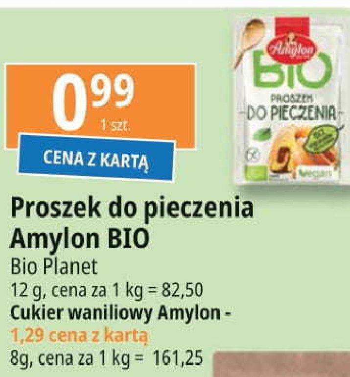 Cukier waniliowy bio Amylon promocja