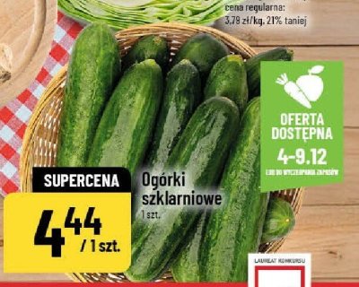 Ogórki szklarniawe promocja w POLOmarket