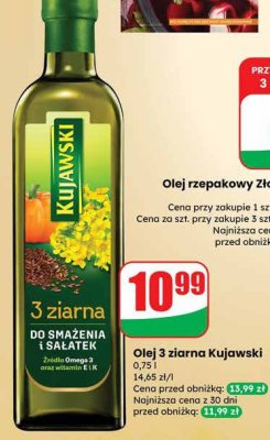 Olej 3 ziarna Kujawski promocja w Dino