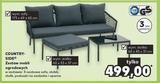 Zestaw mebli ogrodowych K-classic countryside promocja