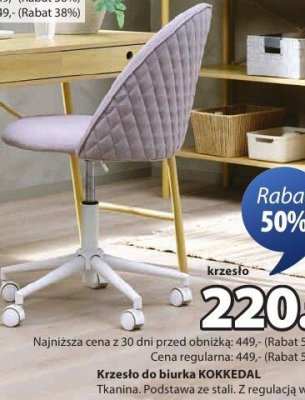Krzesło do biurka KOKKEDAL promocja w Jysk