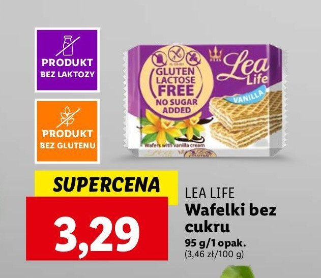 Wafle waniliowe Lea life promocja