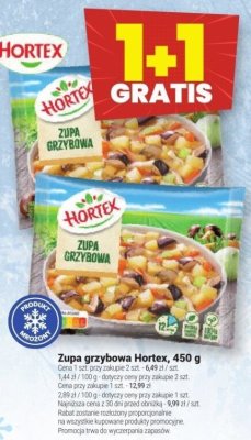Zupa grzybowa Hortex mrożona promocja w Twój Market