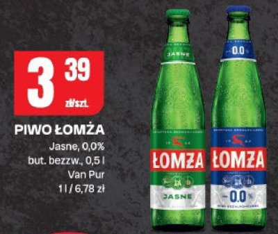 Piwo Łomża Jasne 0,0% promocja w Chorten