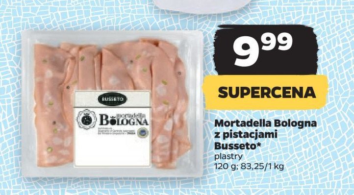 Mortadela bologna z pistacjami Busseto promocja