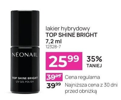 Lakier hybrydowy TOP SHINE BRIGHT 12328-7 promocja w NEONAIL & NEO MAKE UP