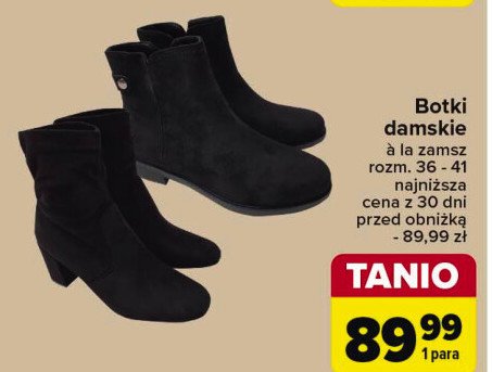 Botki damskie a'la zamsz 36-41 promocja