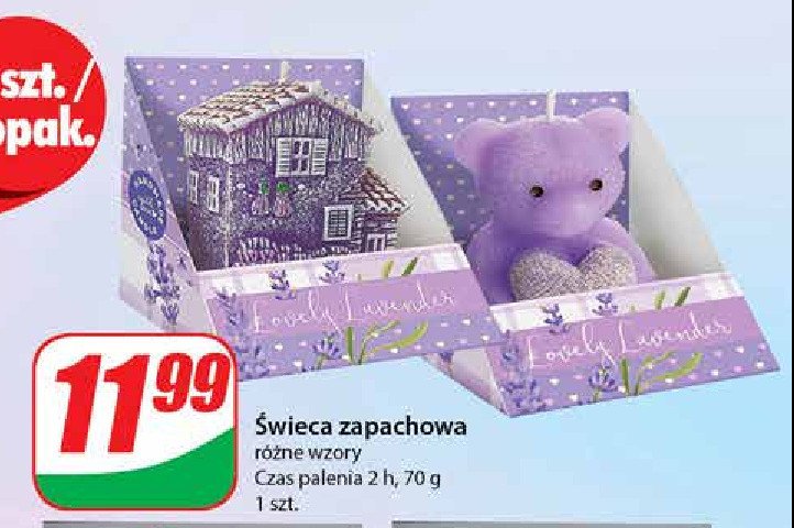 Świeca zapachowa lawenda promocja
